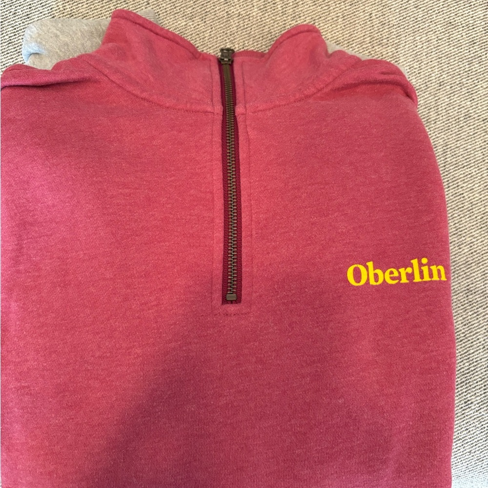 Oberlin Maroon Quarter-Zip Sweatshirt